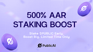 500% AAR $PUBLIC Staking Boost:
                                            Your Fast-Track Guide cover picture