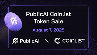 PublicAI Token Sale is coming
                                            to CoinList cover picture